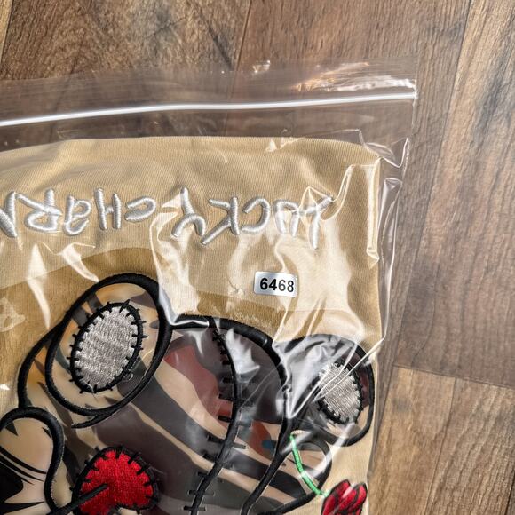 BKYS Lucky Charm Sweatshirt Men's‎ Medium Yellow Embroidered Crew Neck 6468 - Picture 13 of 13